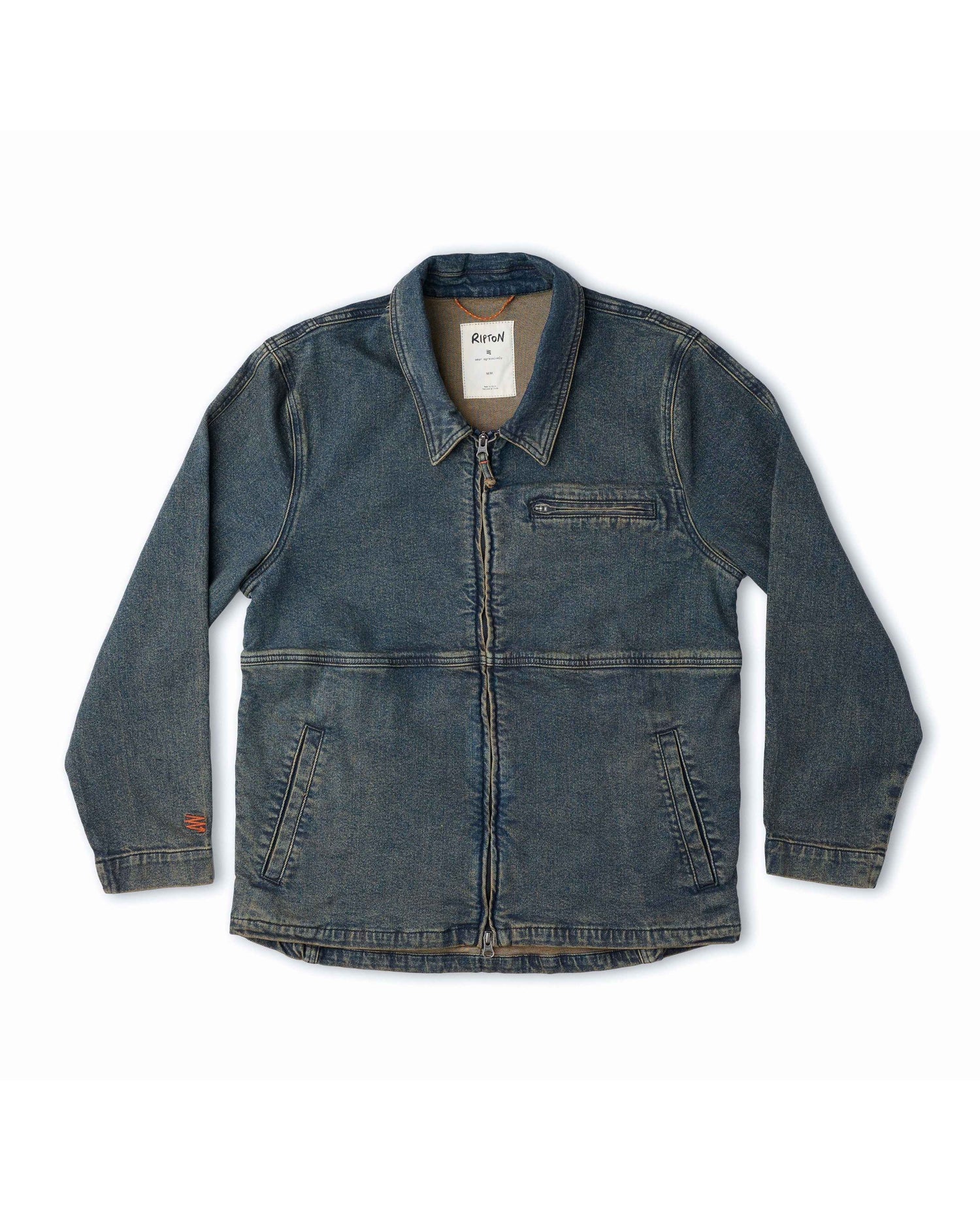 Denim sport utility jacket in Dirty Dave wash