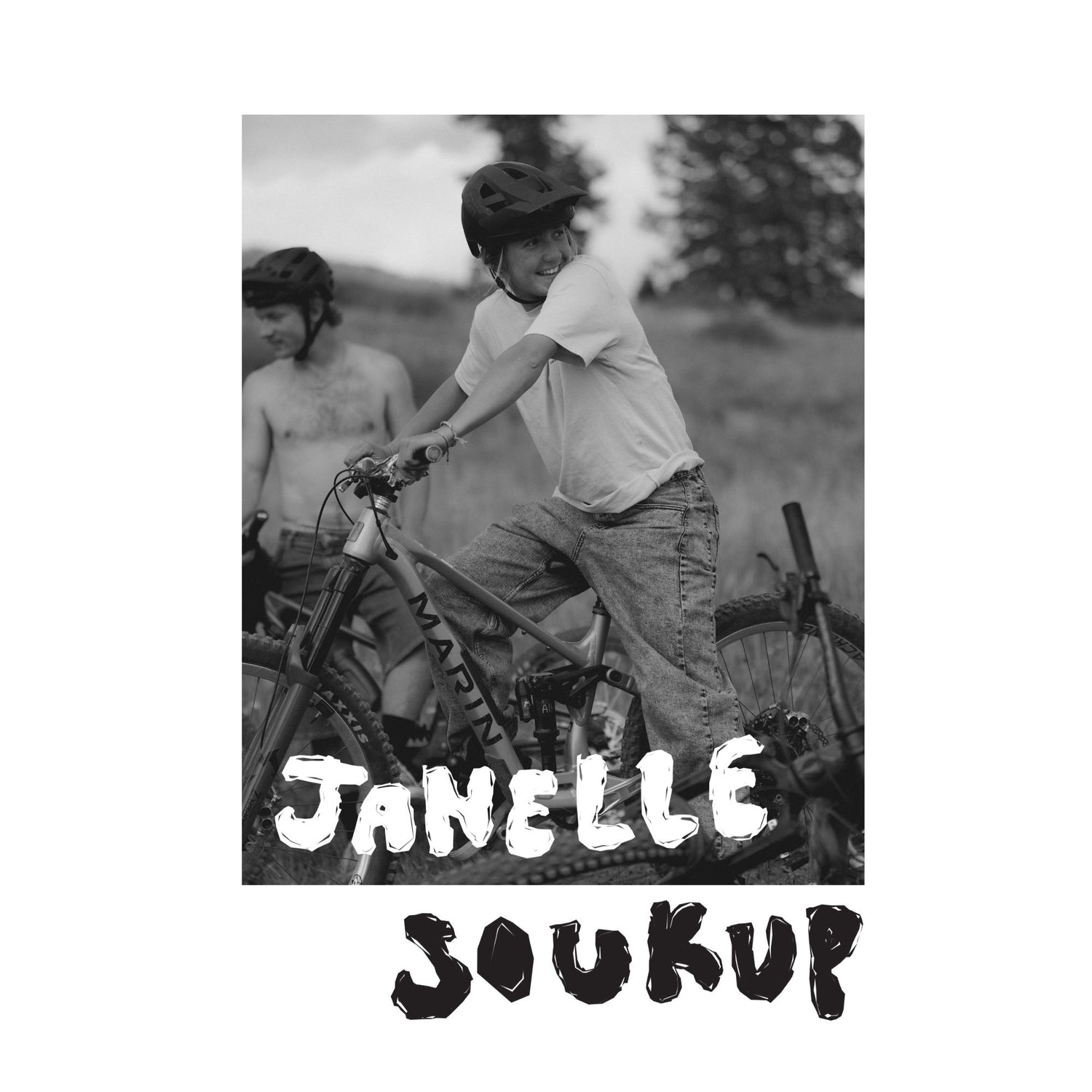 Janelle on a bike