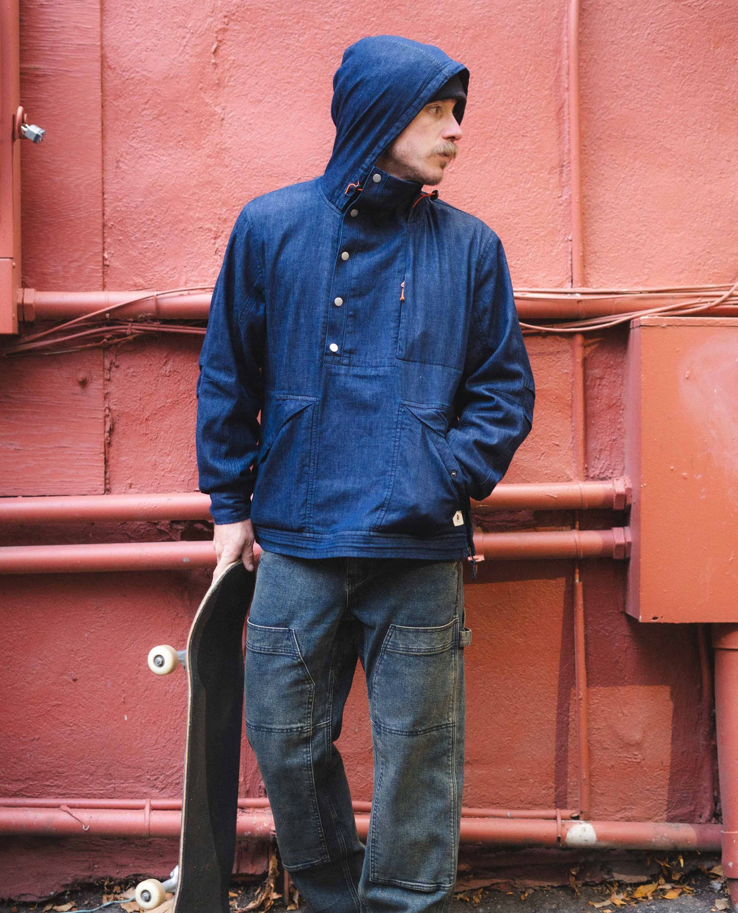 Kody wearing the Mizu Anorak