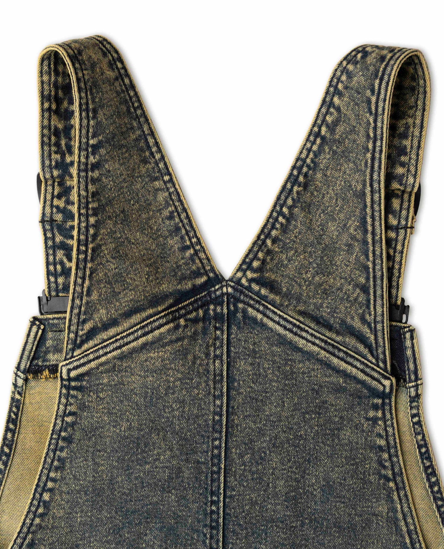 Starving Jartist Overalls in studio Dirty Dave wash detail shot