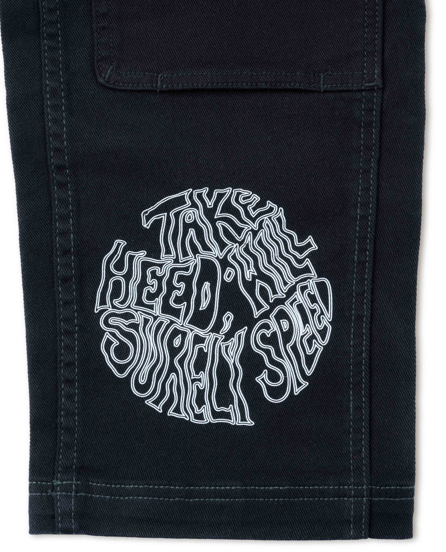 Studio shot of HAZ X Ripton Collaboration Pant (Graphic Detail)