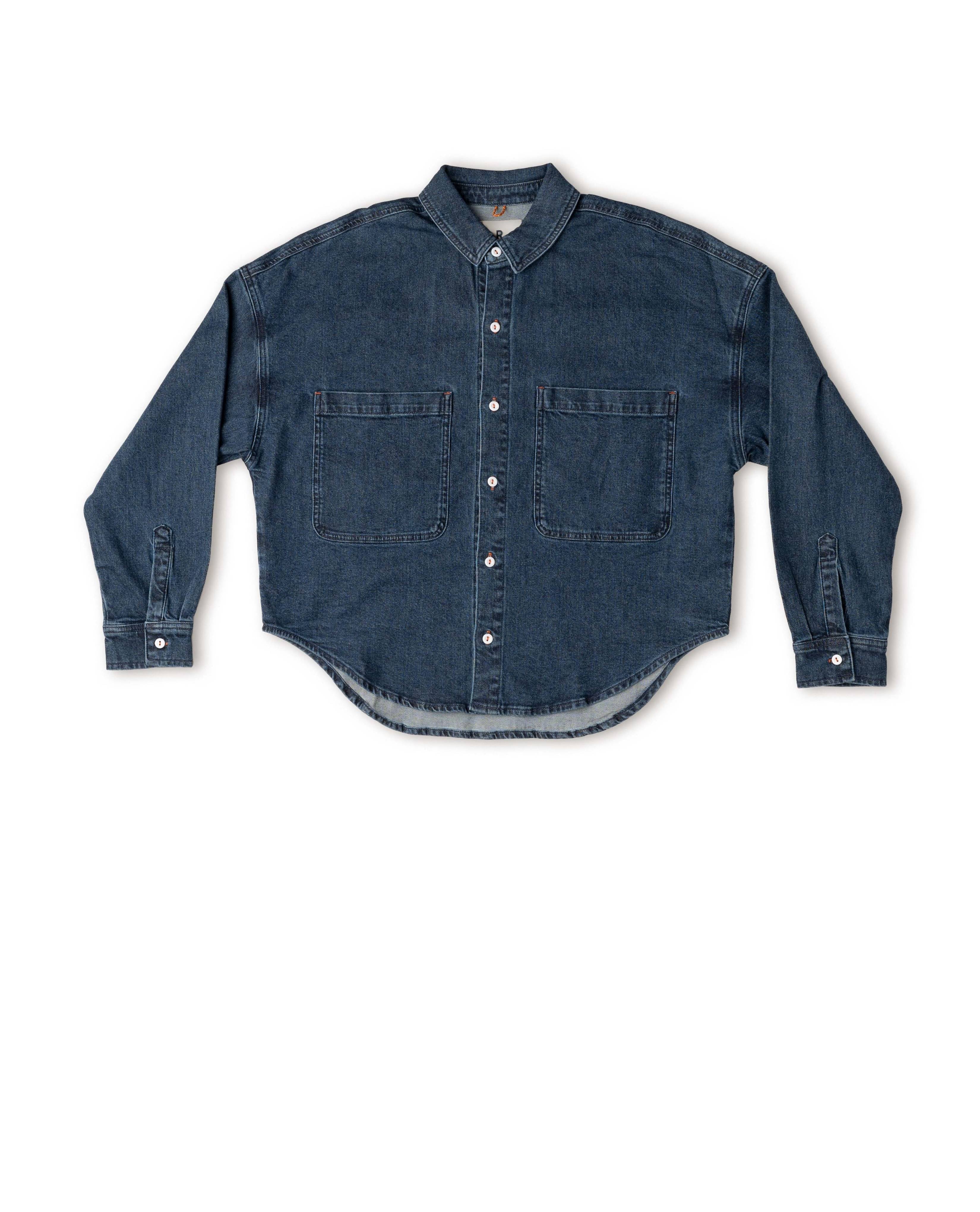シャツ HUECLOSET Closet Denim Washing Half Shirt Shirt in washed denim in - dark blue | Givenchy US