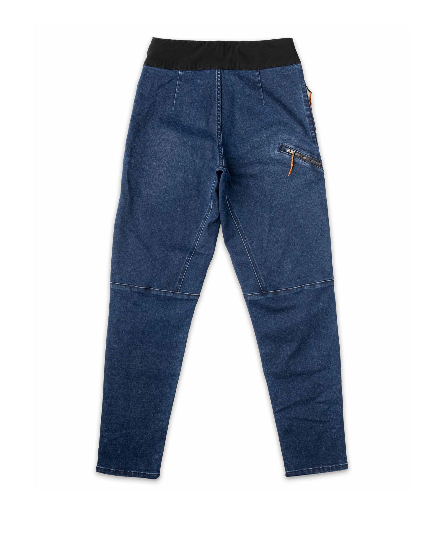 studio shot of Riptons womens denim bike pants