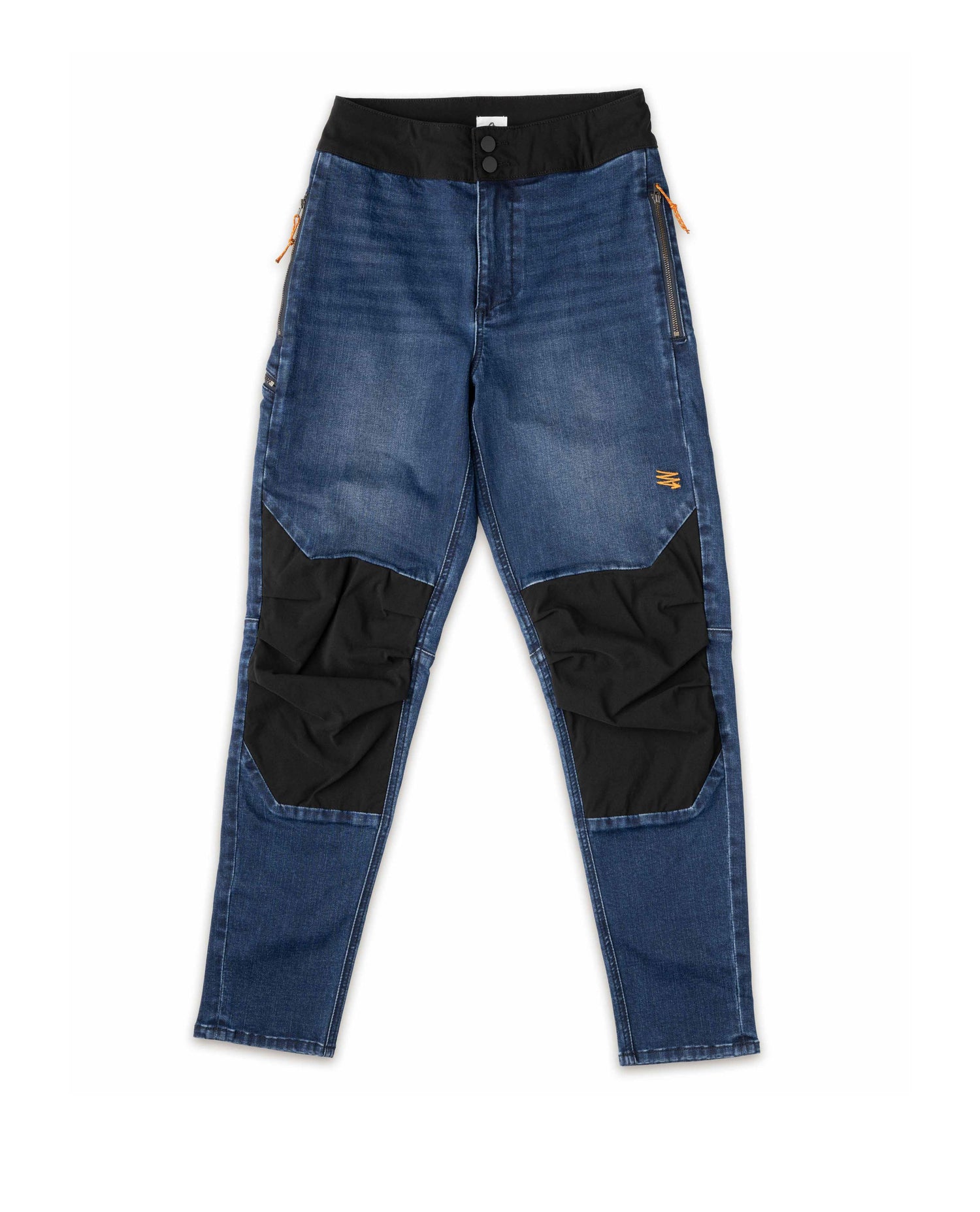 studio shot of Riptons womens denim bike pants