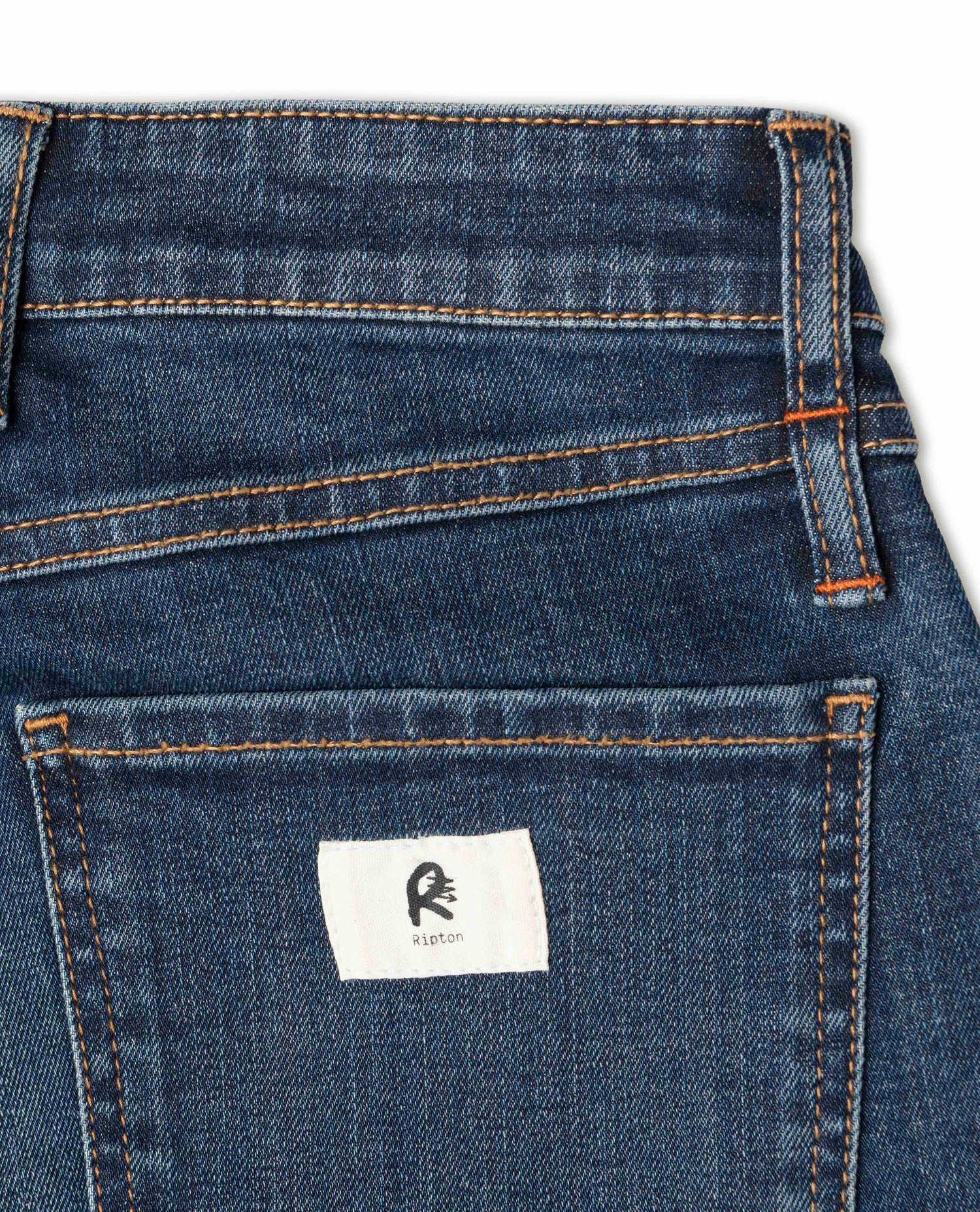 Close up of a pair of Ripton jeans.