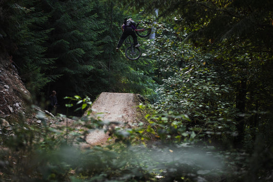 Billy hitting a jump