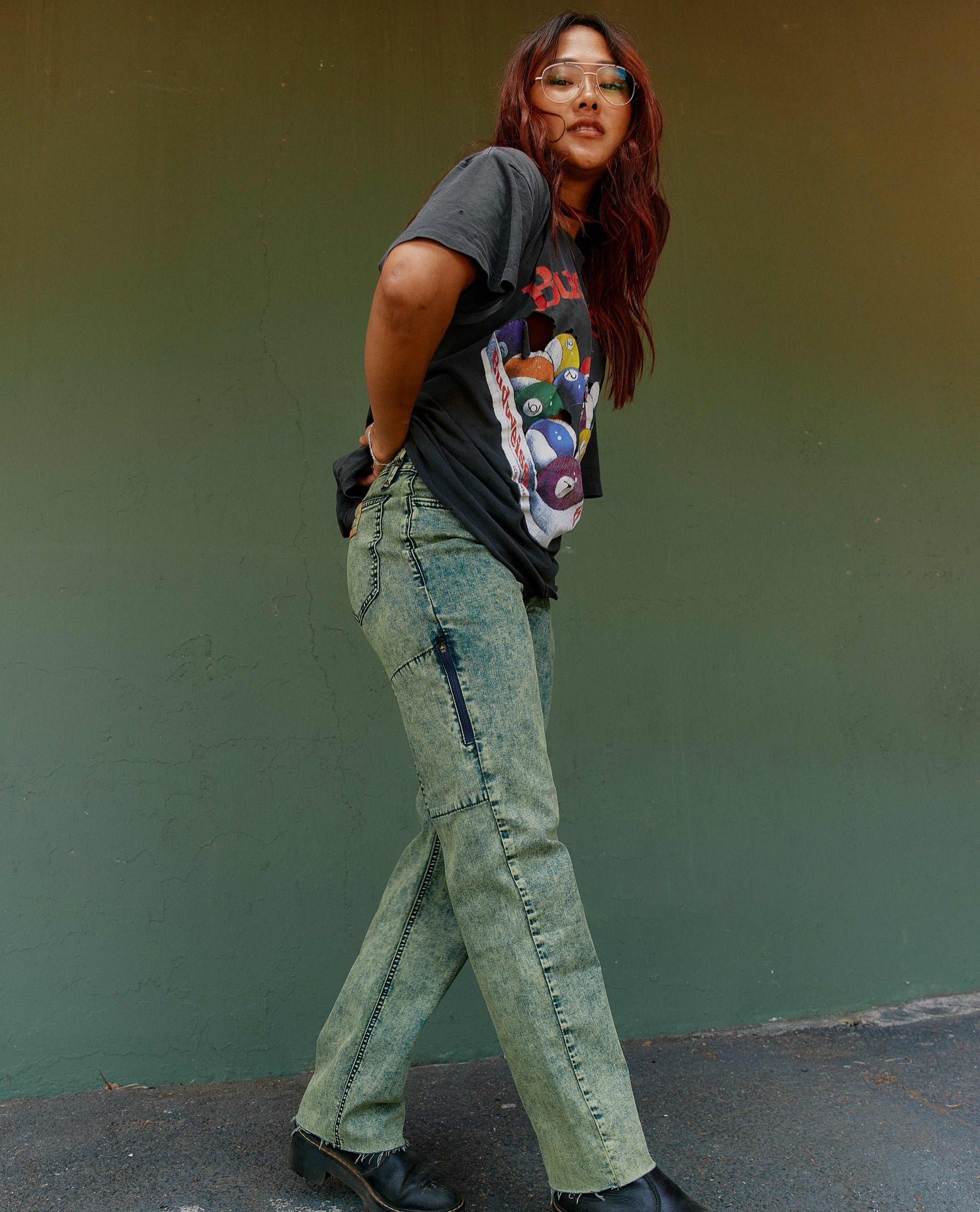 Woman in superlite jeans