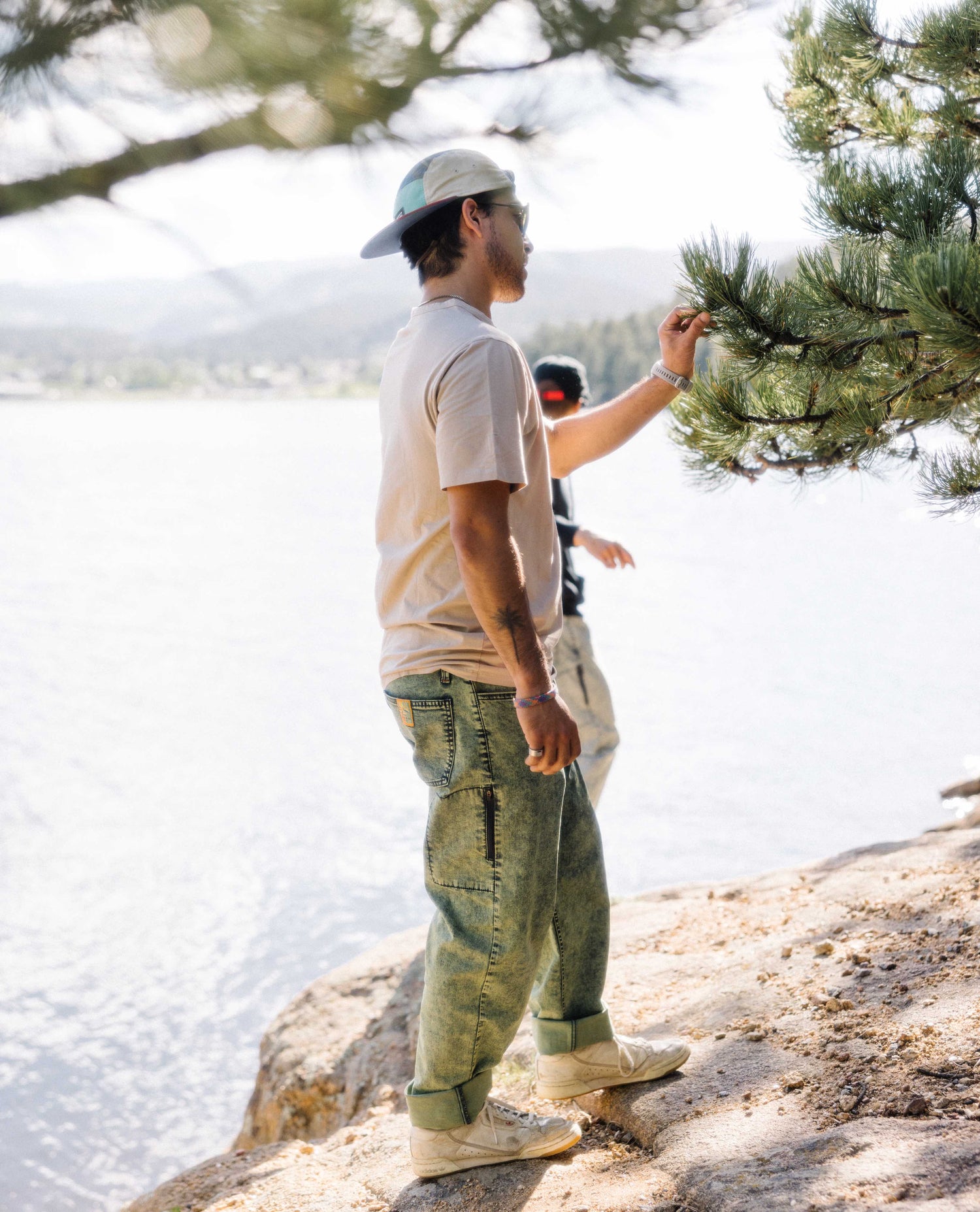 Man in superlite jeans