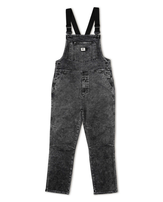 Men's Black Marble Overalls