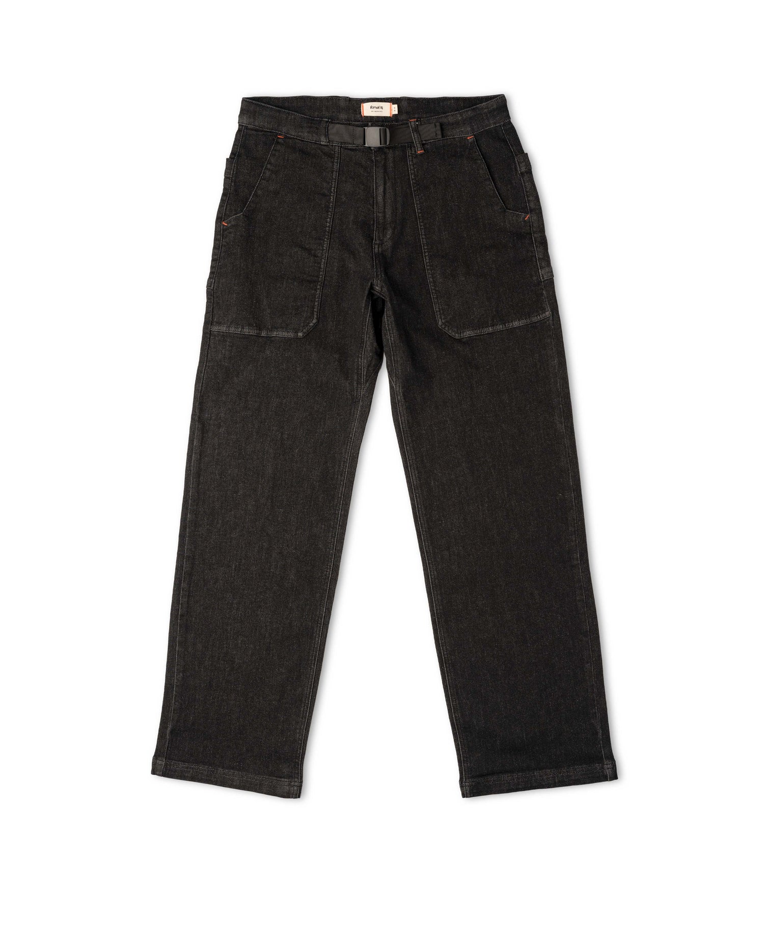 Black jeans on a white background