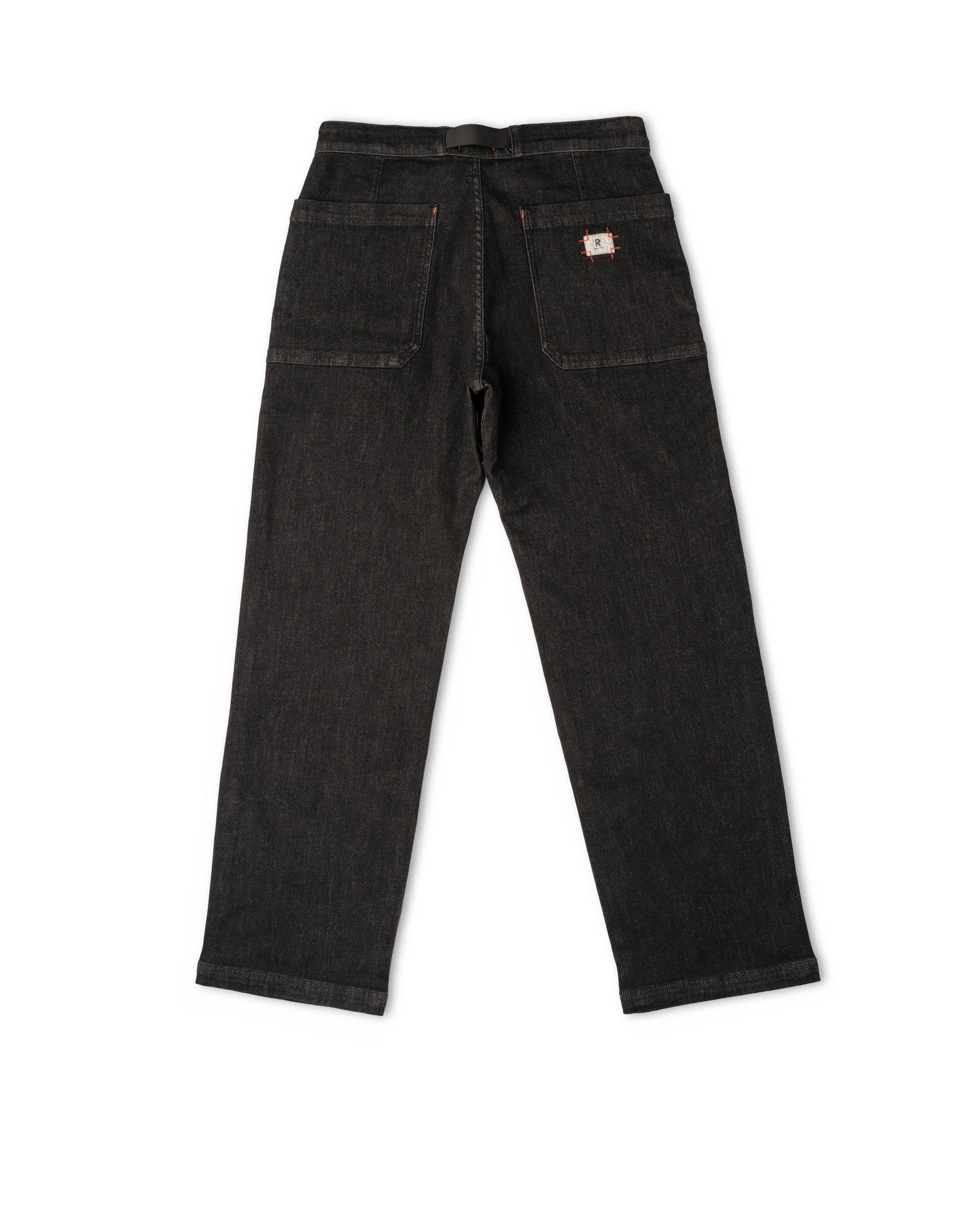 Black jeans on a white background