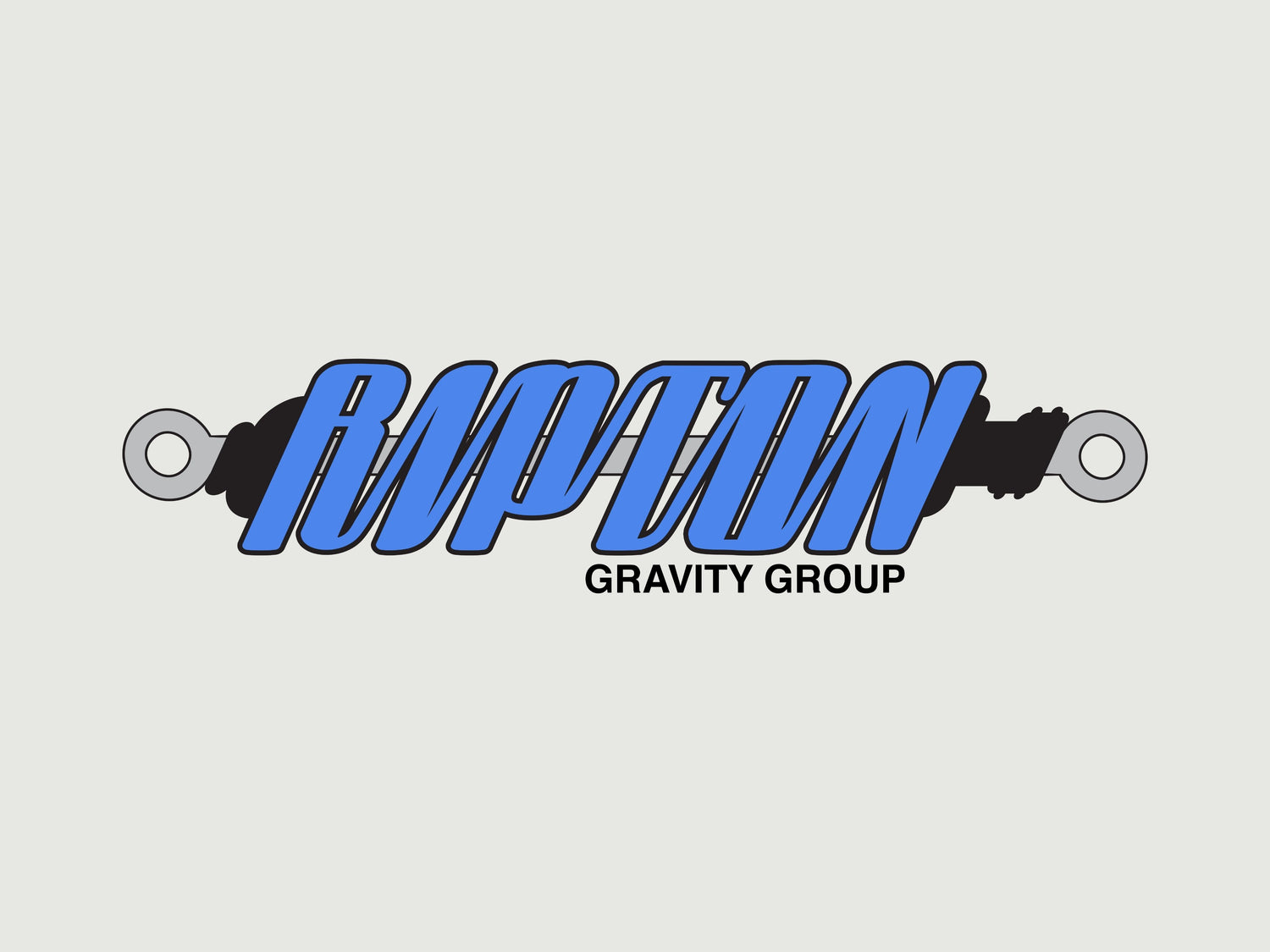 Logo of Ripton Gravity Group with blue text on a light gray background