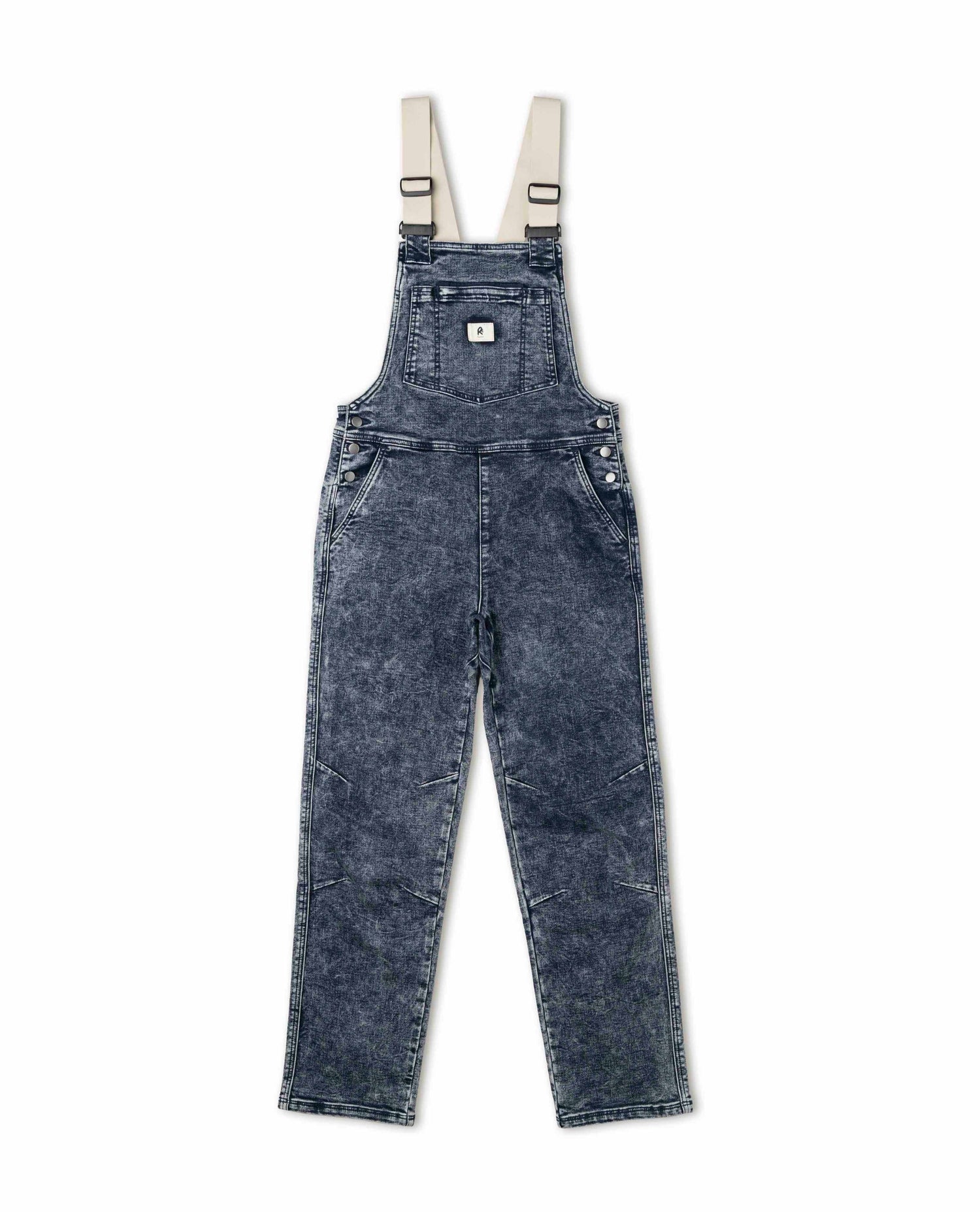 Indigo Marble women's denim overalls