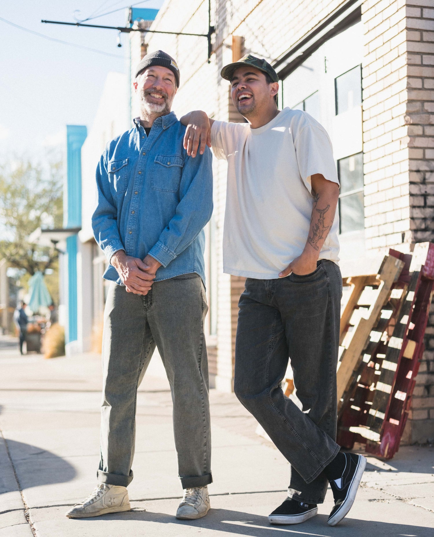 two guys in superlite jeans