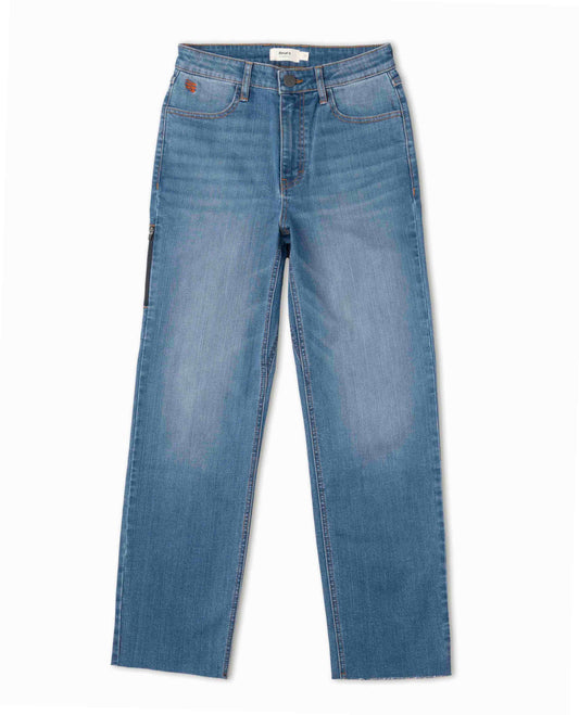 A front view of a pair of Ripton blue jeans.