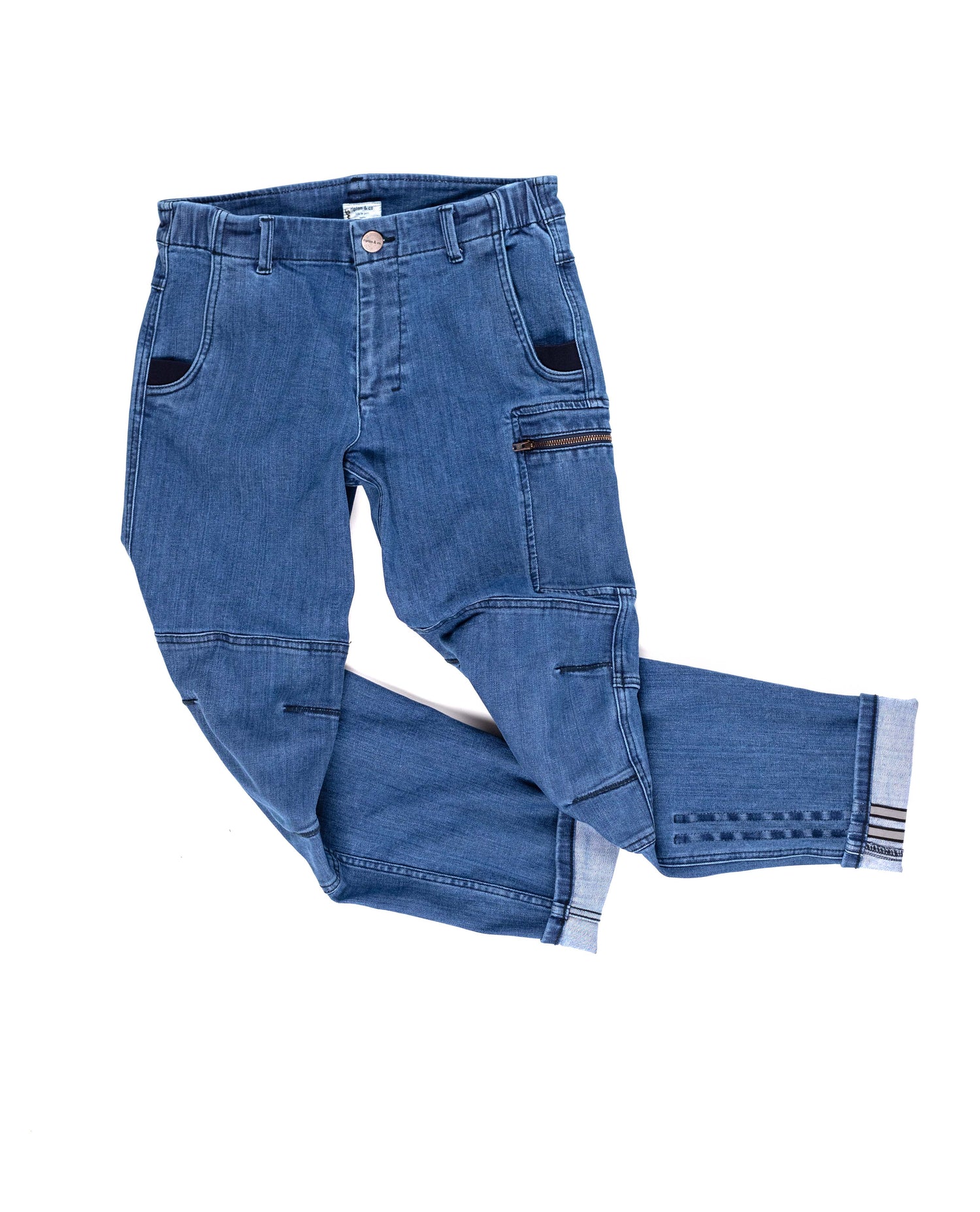 A flat-lay photo of a pair of Ripton jeans. 