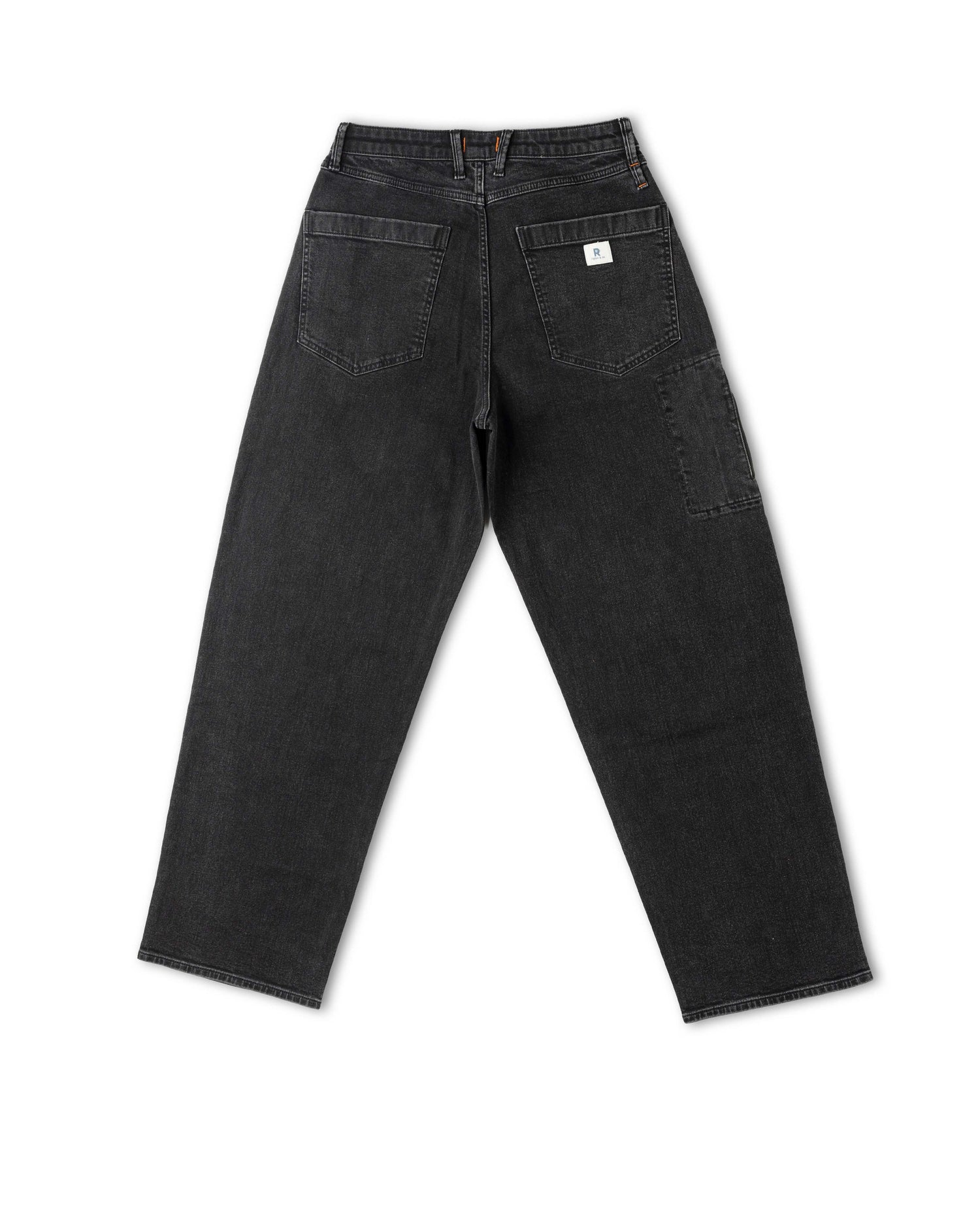 Black jeans on a white background