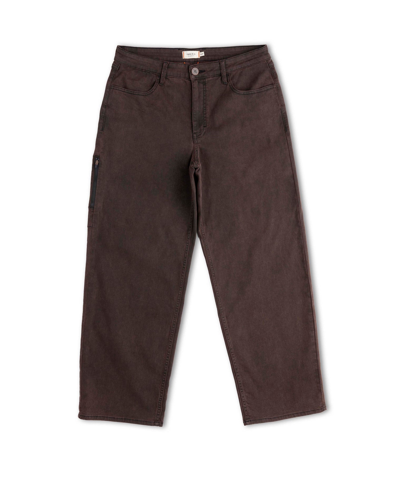 Brown pants on a white background