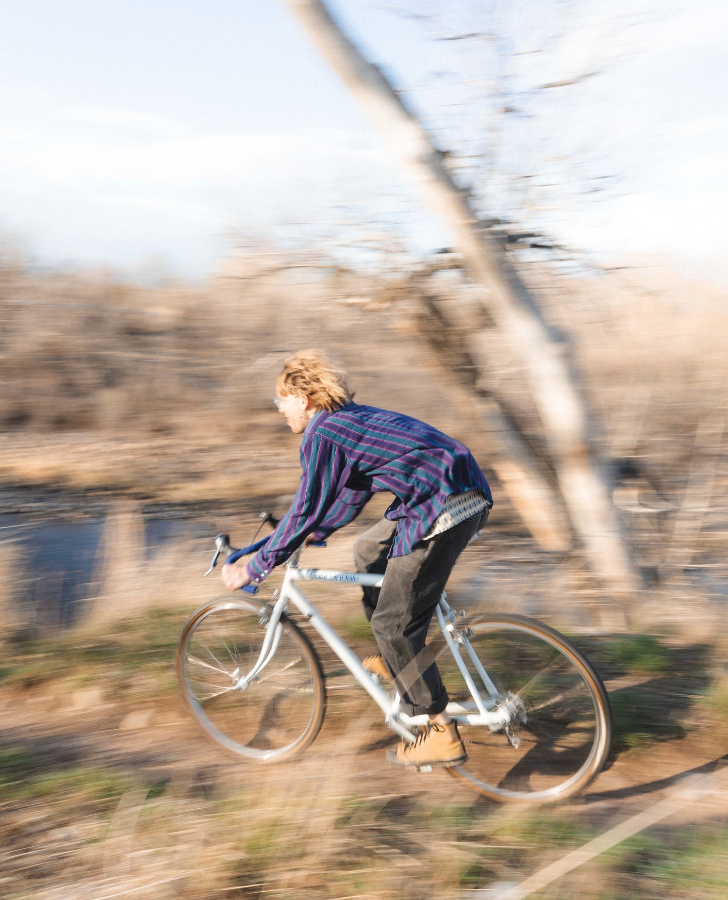 Ripping around in superlite jeans