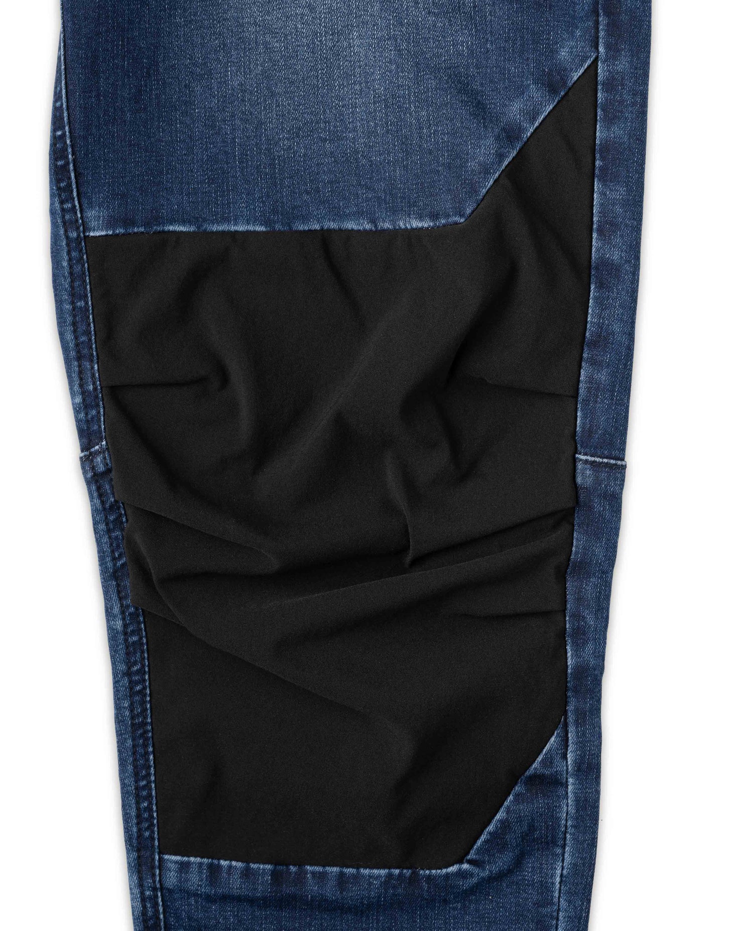 Men's Denim Bike Pant stoodio photo knee details