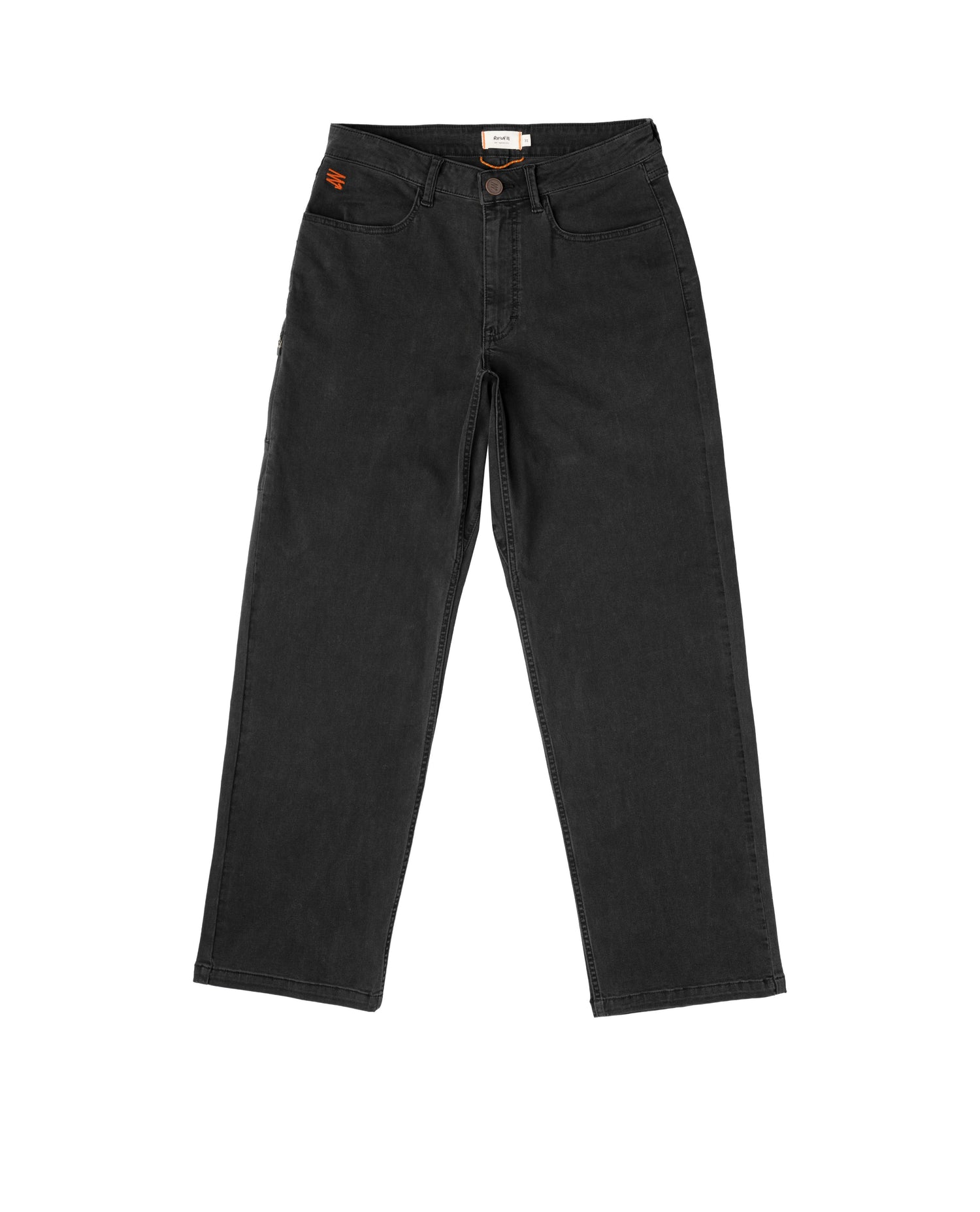 Black pants on a white background