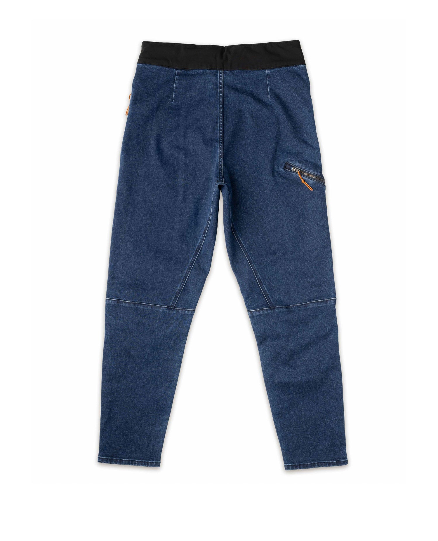 rear studio shot of Ripton denim bike pants