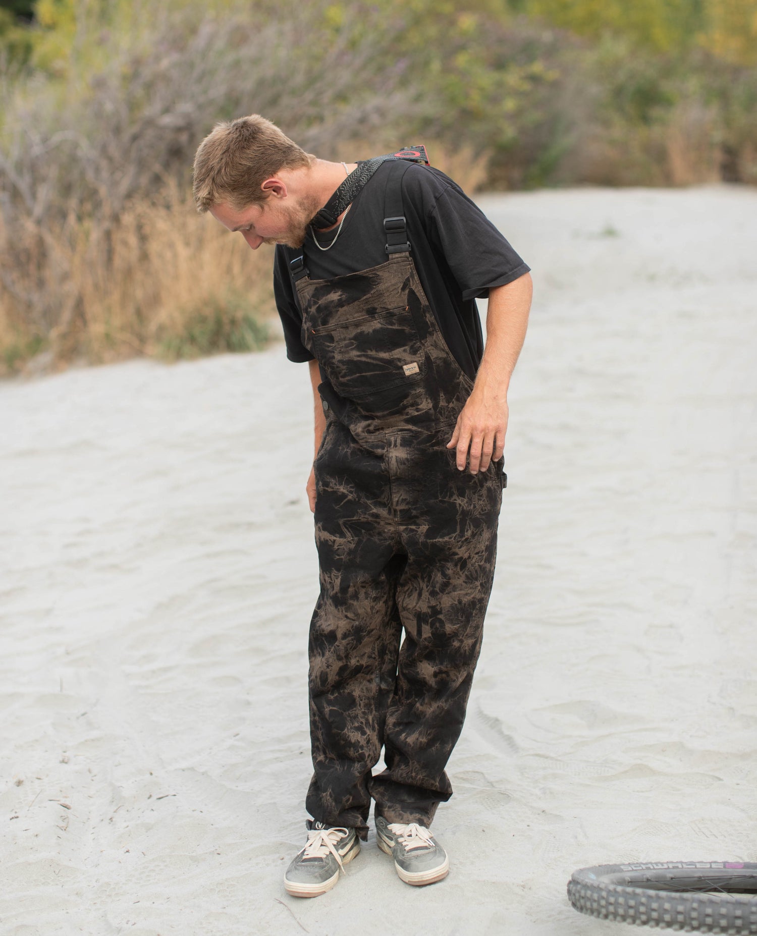 Guy in New Zealand wearing Superlite overalls