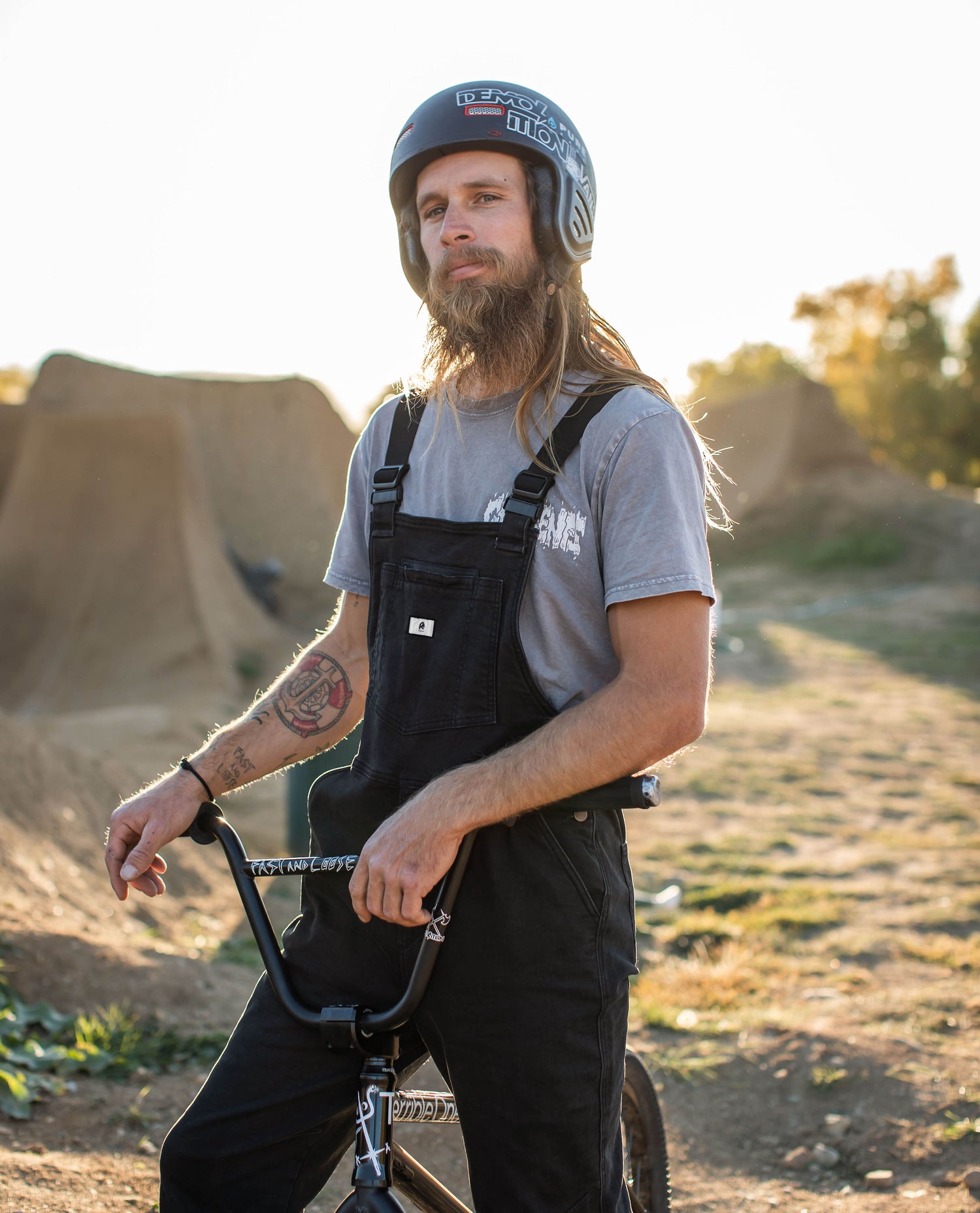 Man wearing ripton overalls