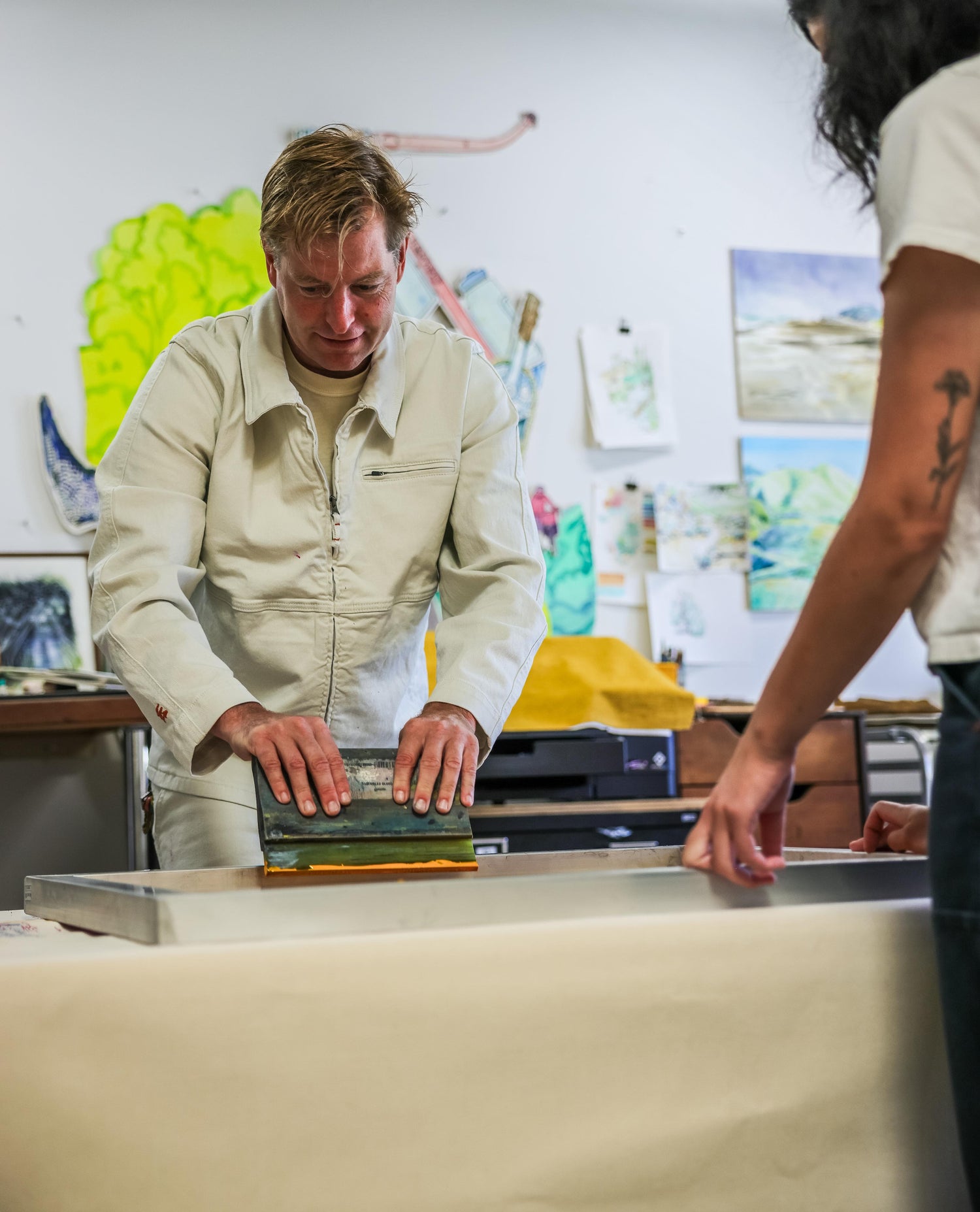 Screenprinting with the Bone Utility Jacket