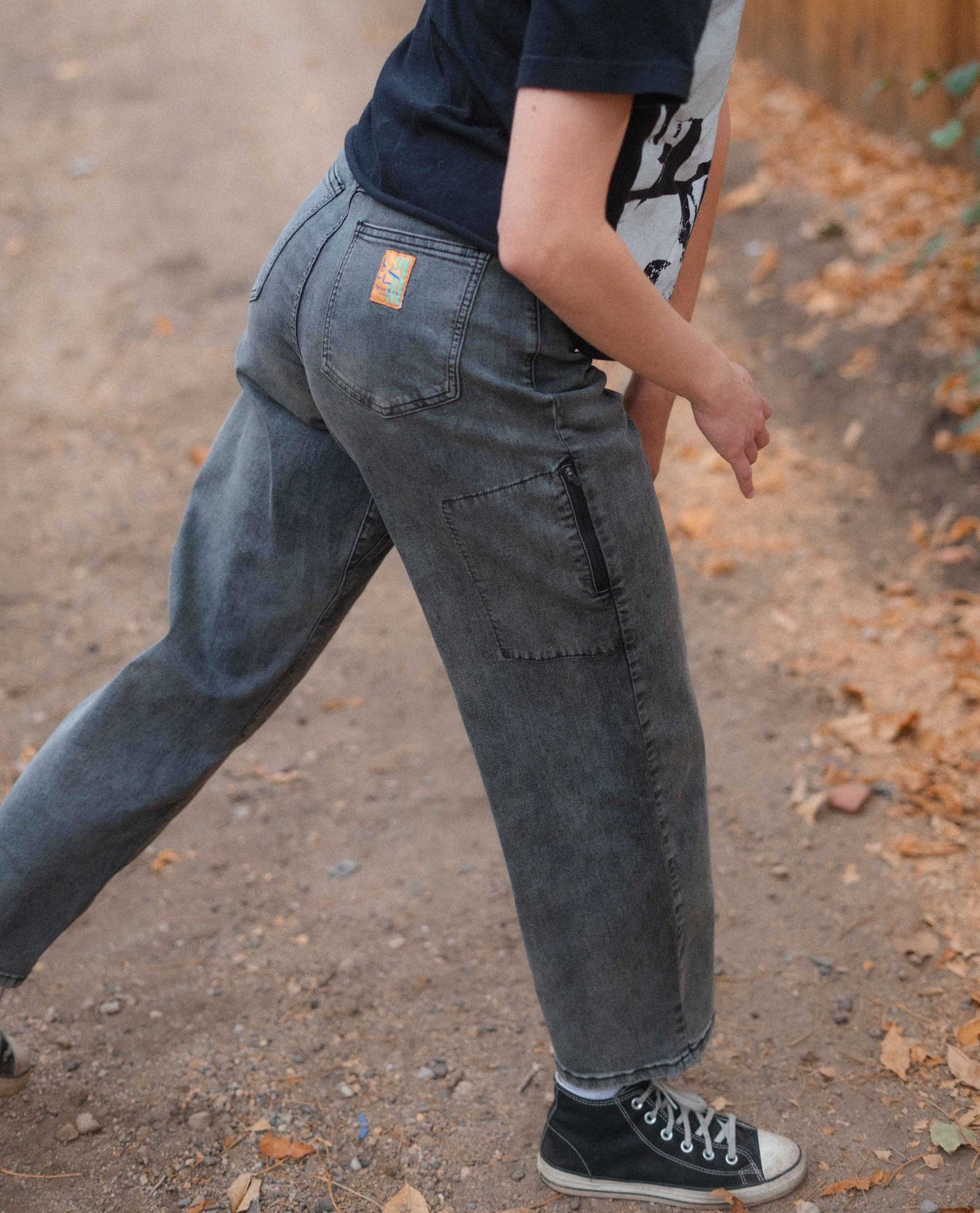 Woman standing in Ripton Superlite Jeans