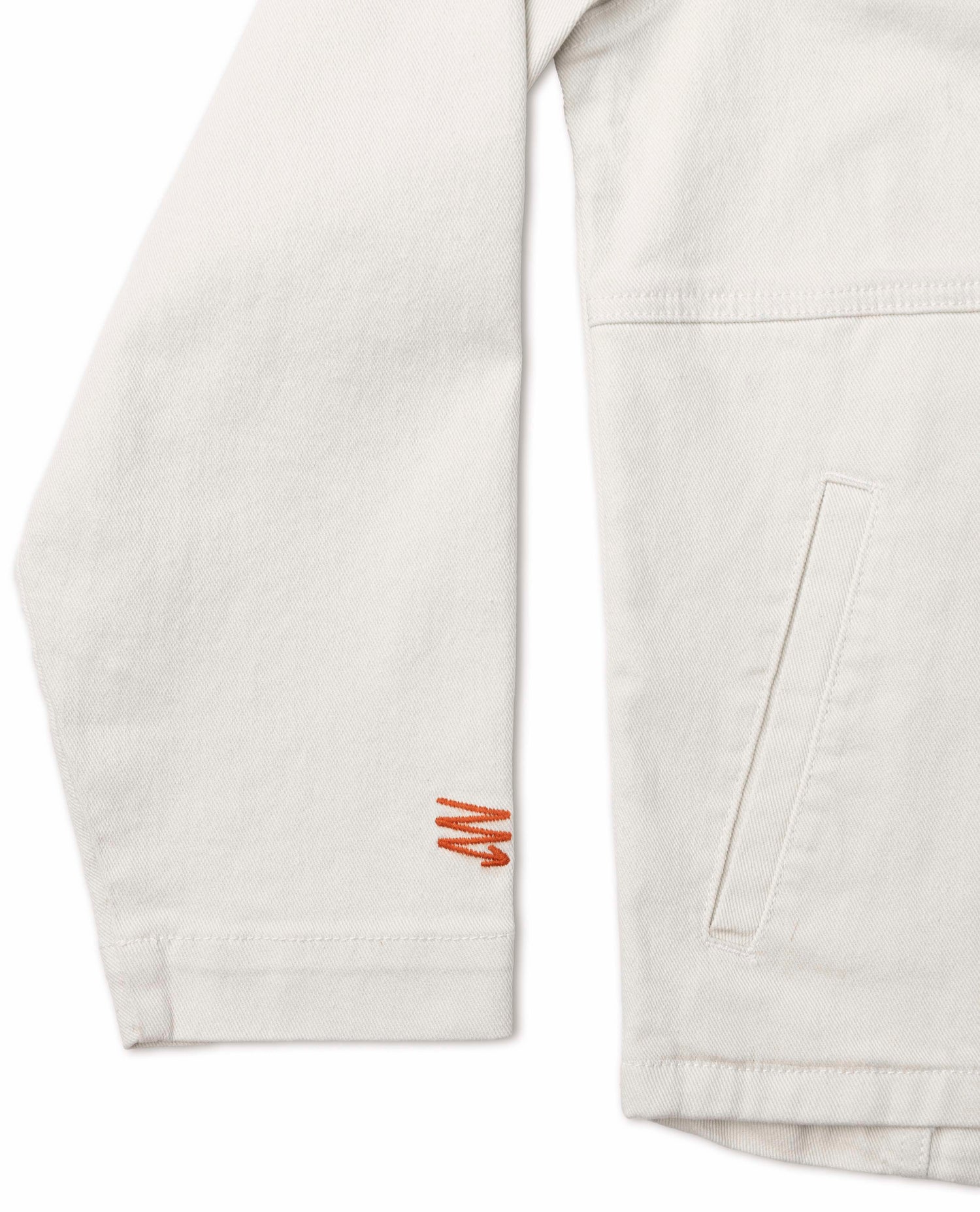 white sport utility jacket detail