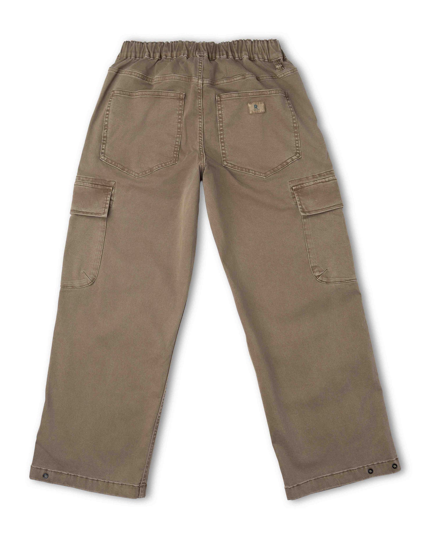 Back of brown pant on white background 