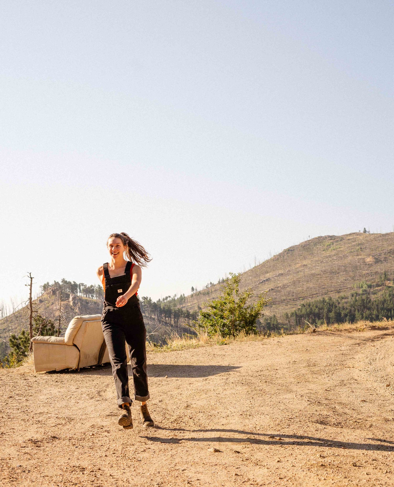 Girl in Diesel Overalls