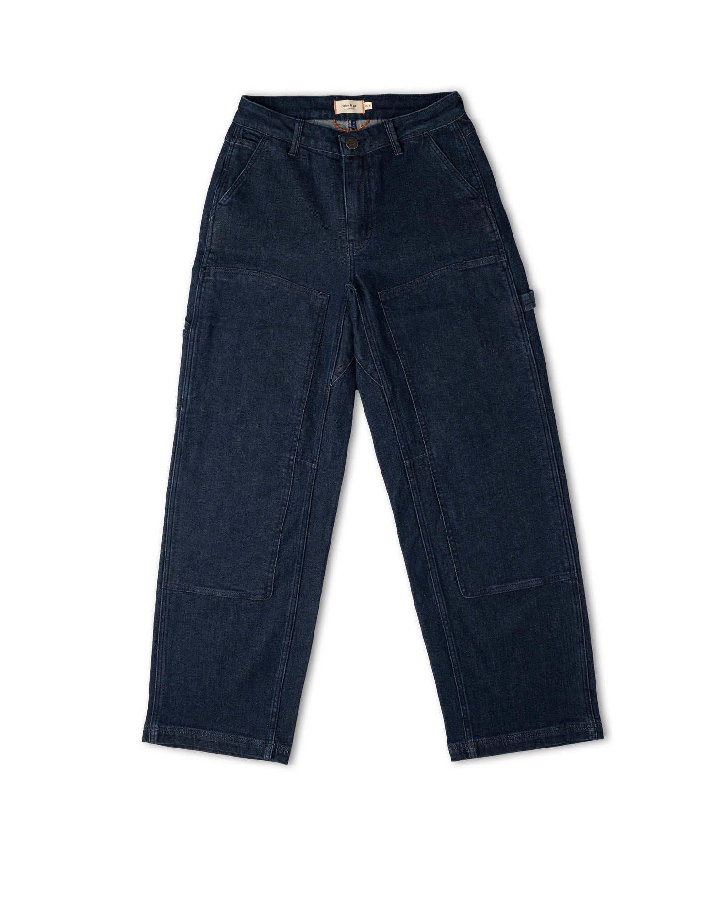 Dark blue pants on a white background