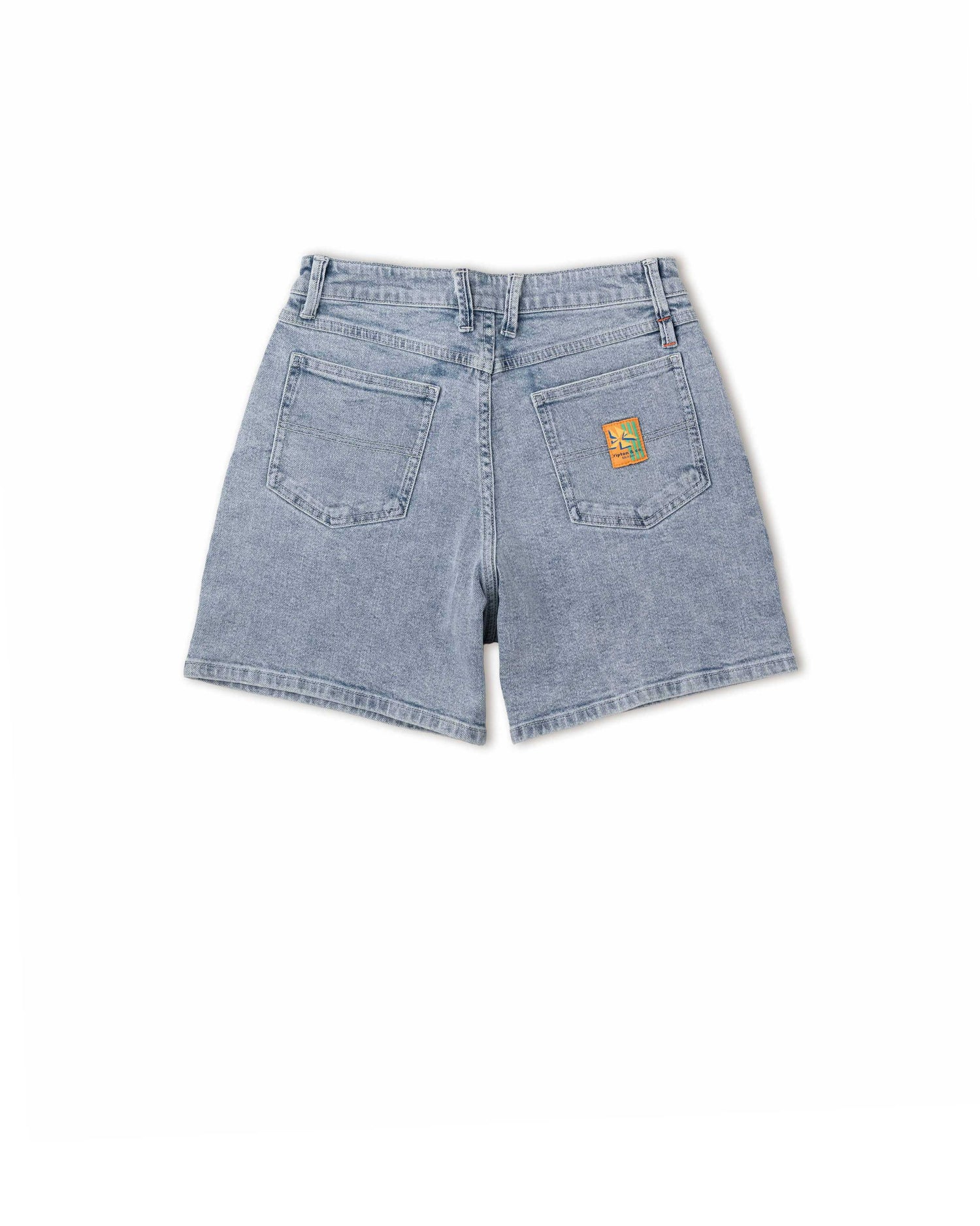 Women's jorts lite wash in studio back