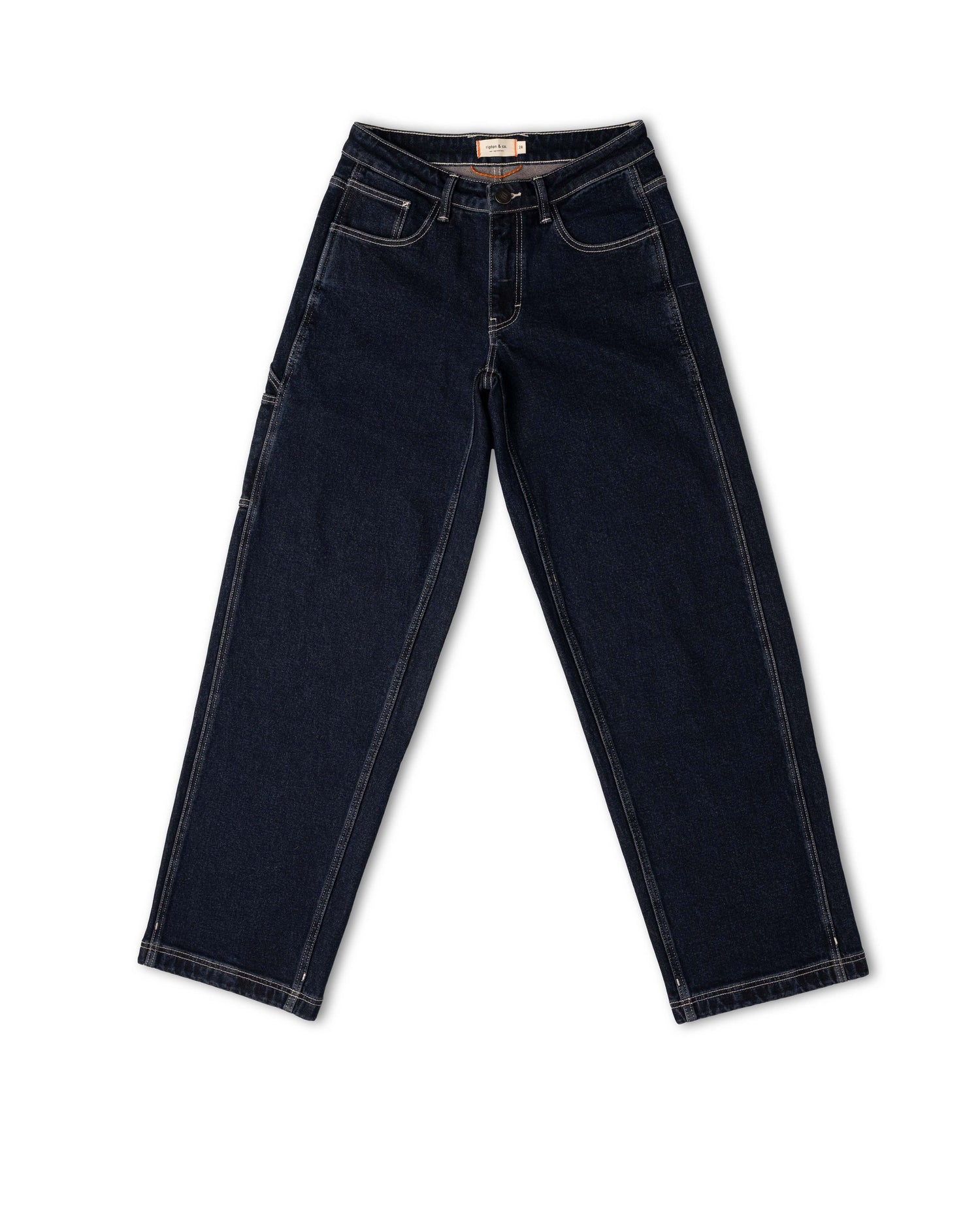 Black jeans on a white background