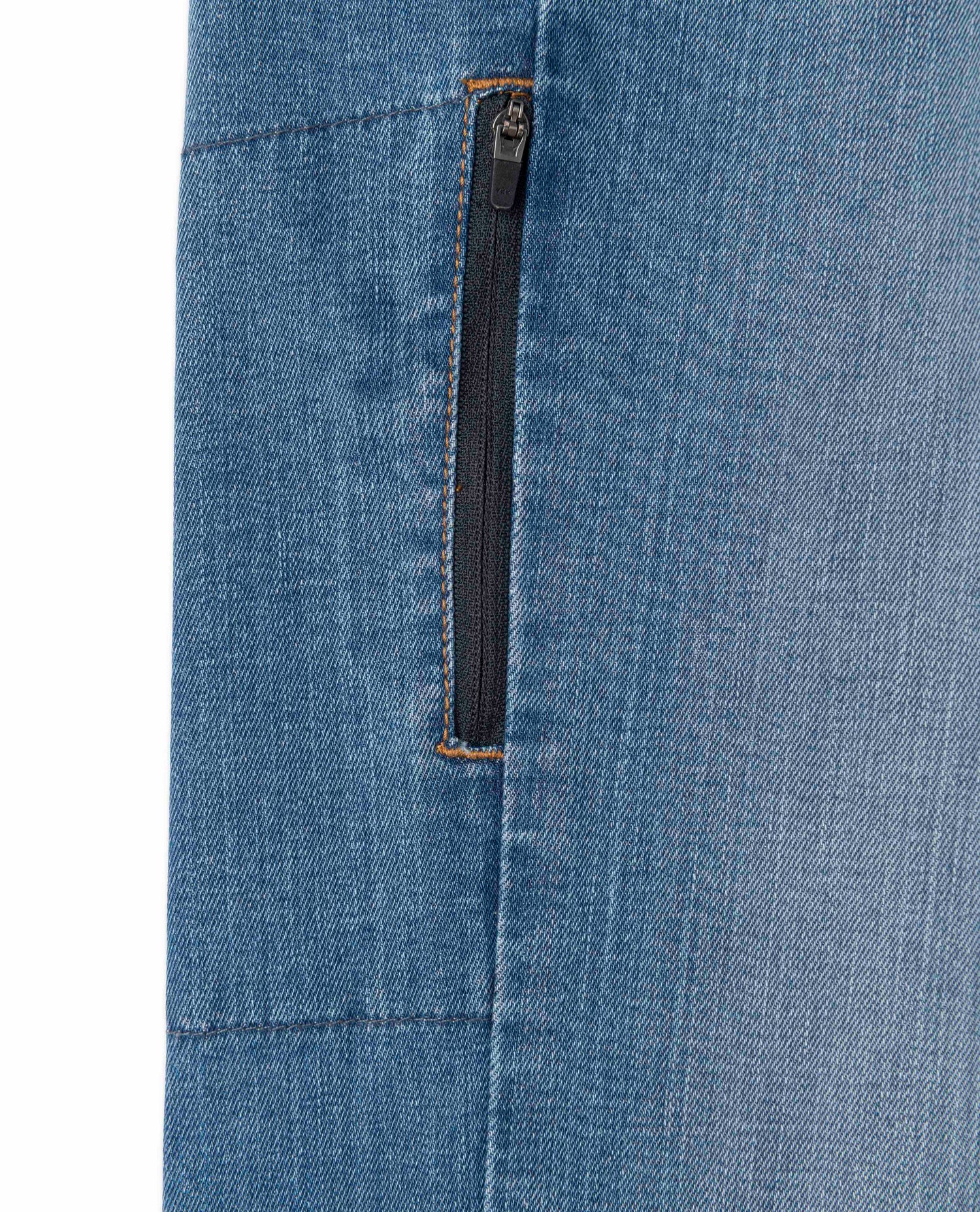 Zipper on jeans