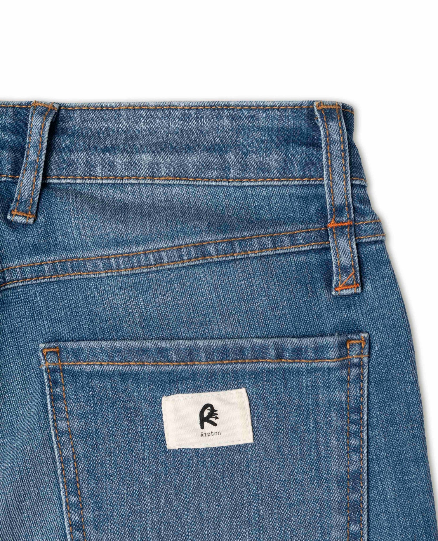 Close up of Ripton jeans. 