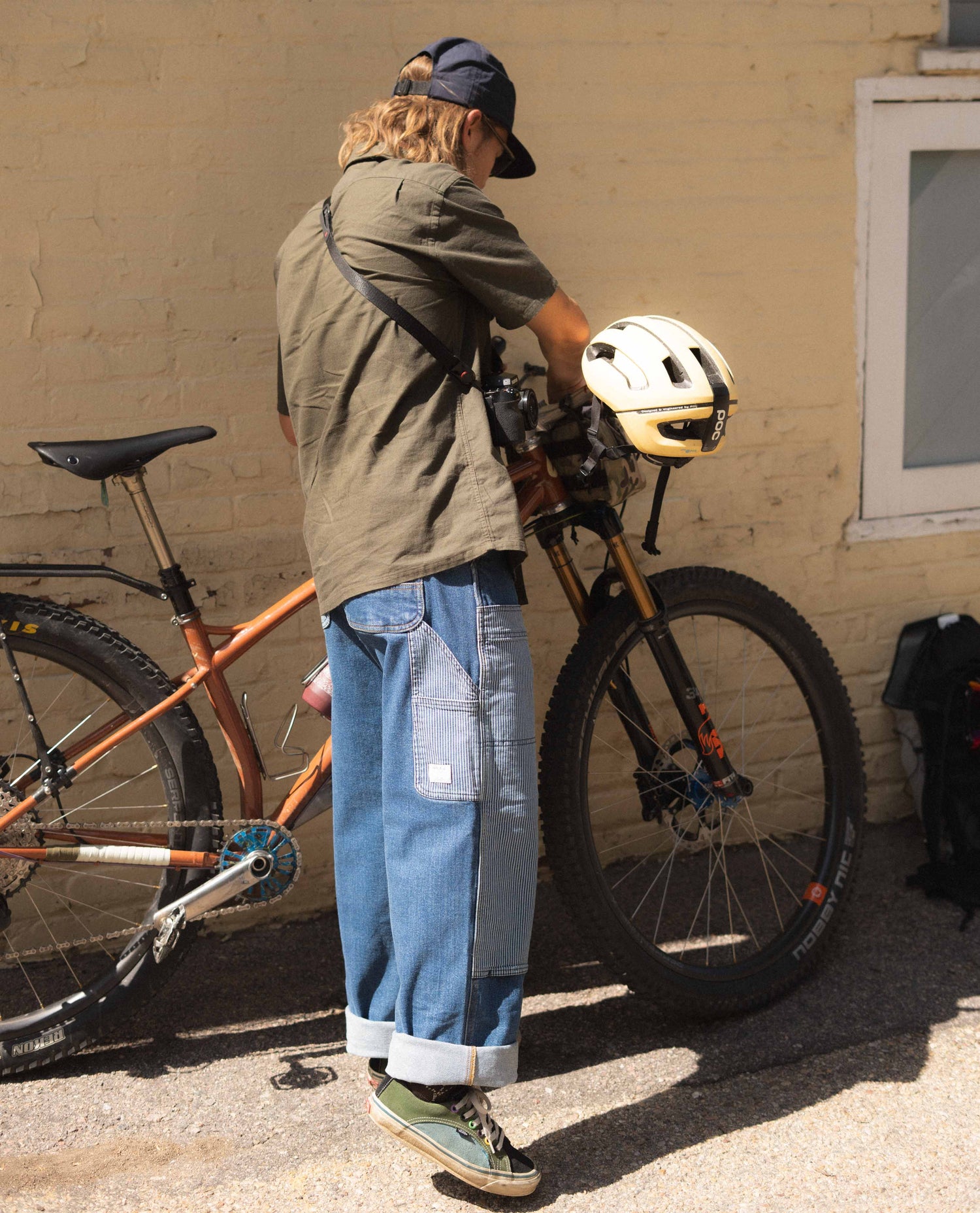Will in emotional baggage jeans.