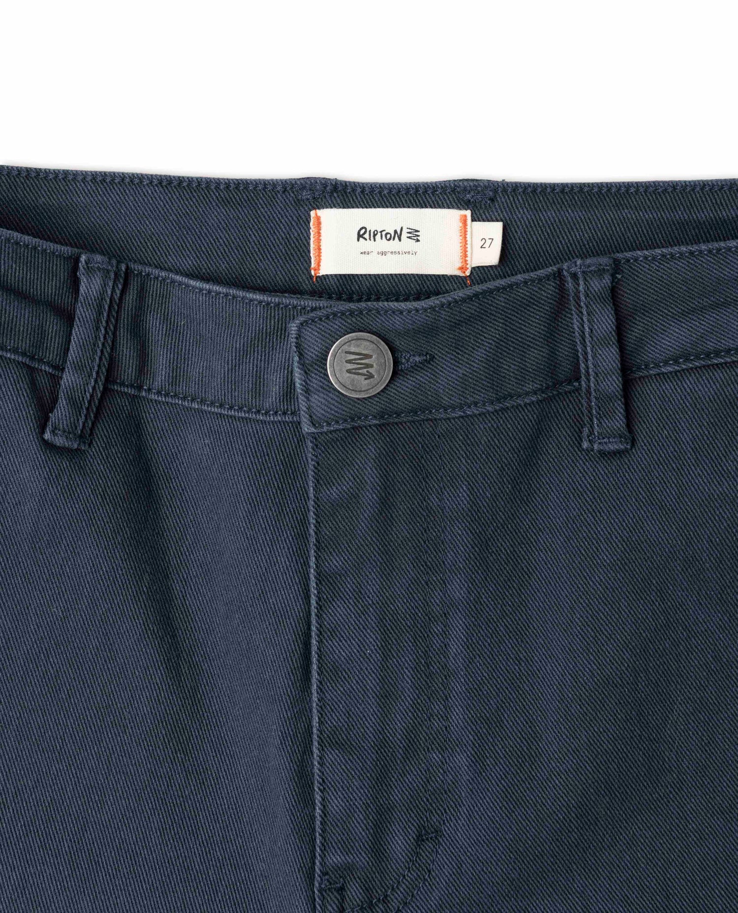 Ripton tag on blue sport utility pants