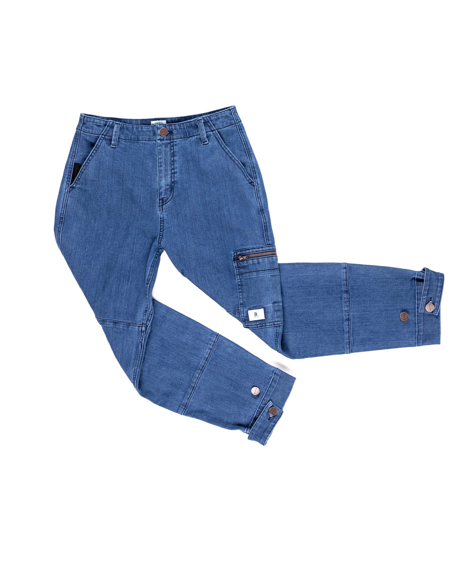 A studio photo of a pair of Ripton jeans. 