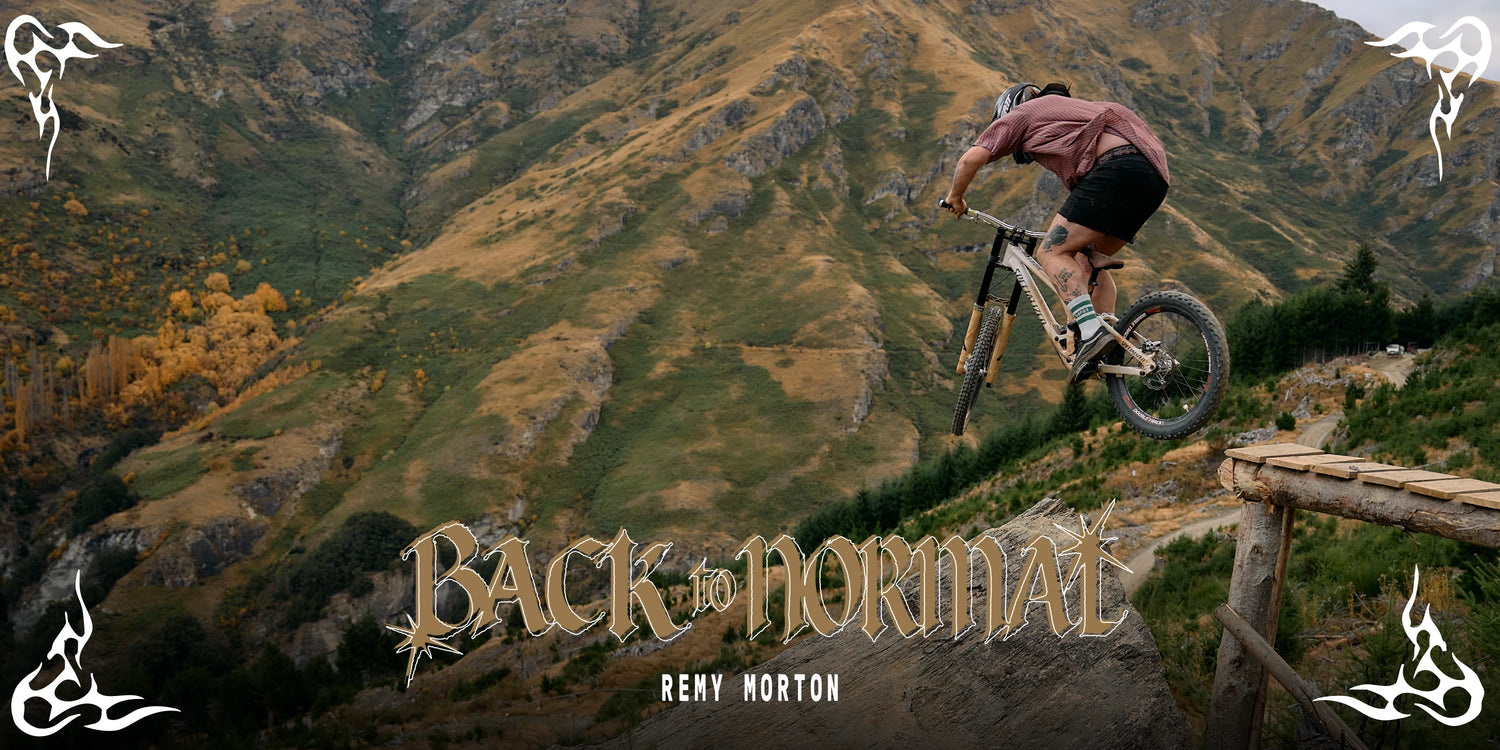 Back to Normal graphics with person hitting a wood bike ramp.