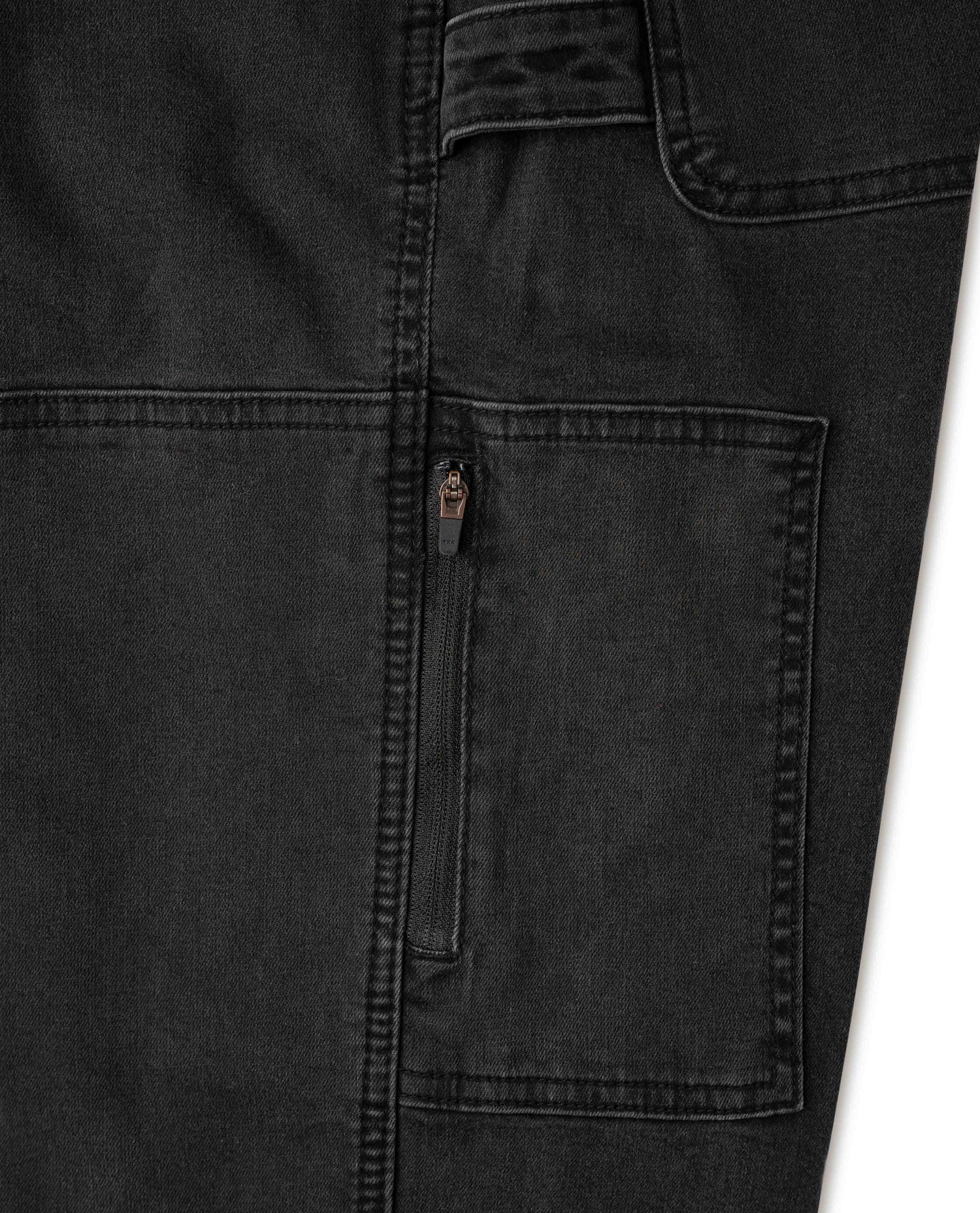 Women's Superlite Utility Jeans zipper detail