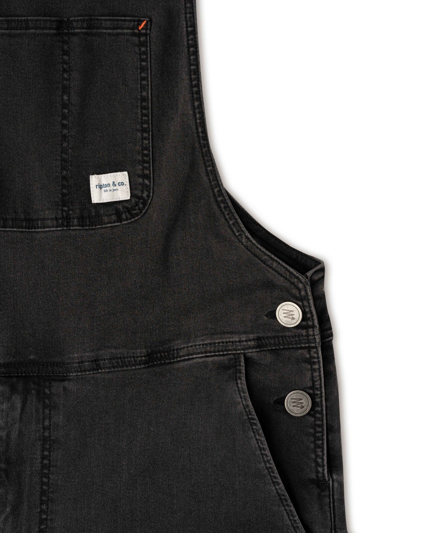 Superlite overalls detail in studio